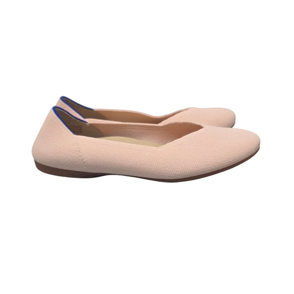 Rothy's The Daily Flat Women 9 Bubbly Pink Sustainable Washable Knit Ballet EUC